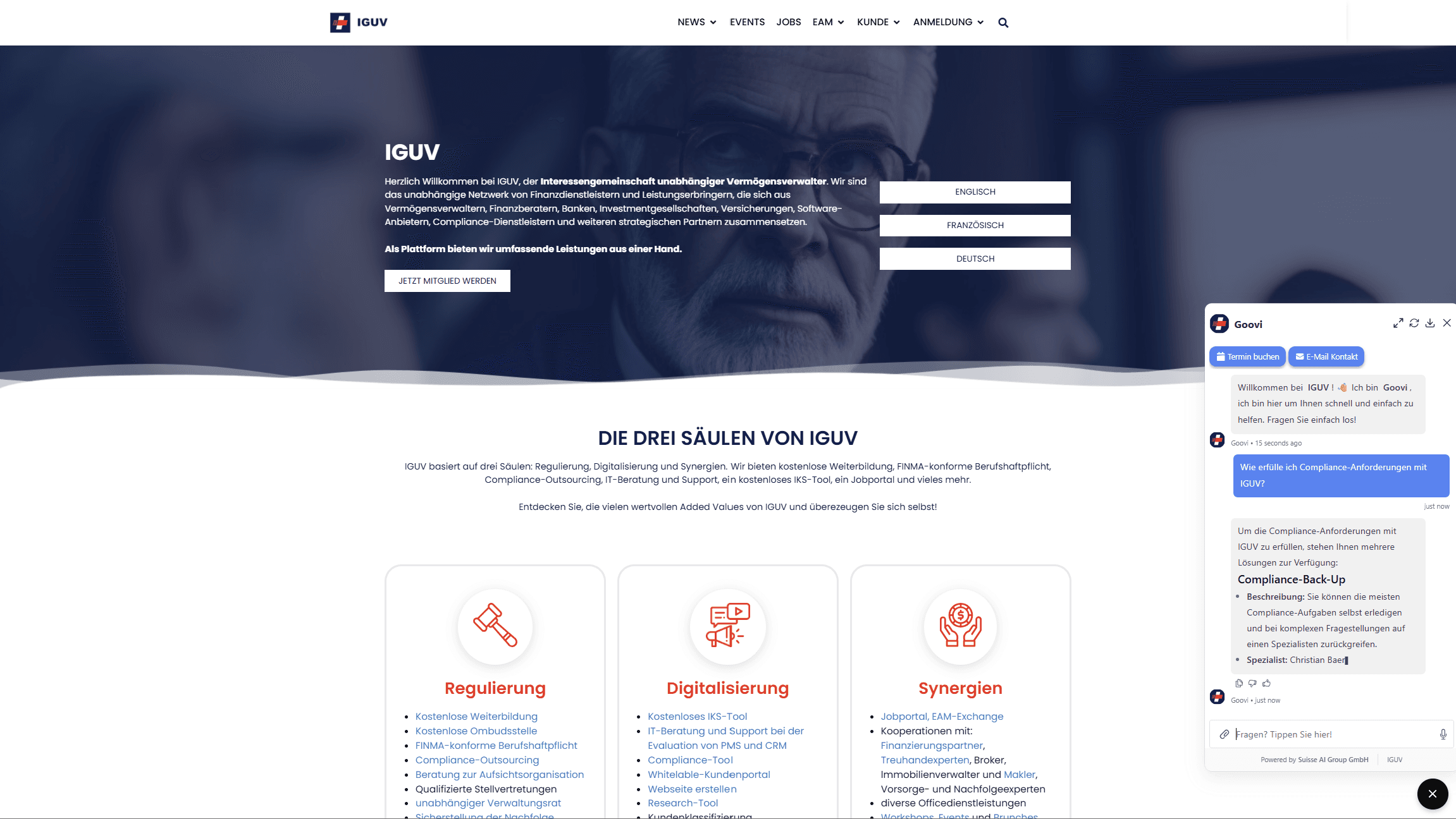 KI-Chatbot für Websites